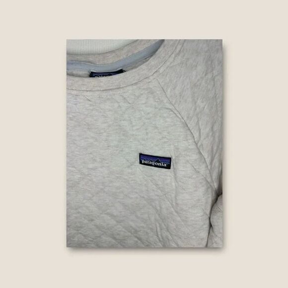Patagonia Organic Cotton Quilt Crew Sweatshirt Gray Small - Picture 5 of 7